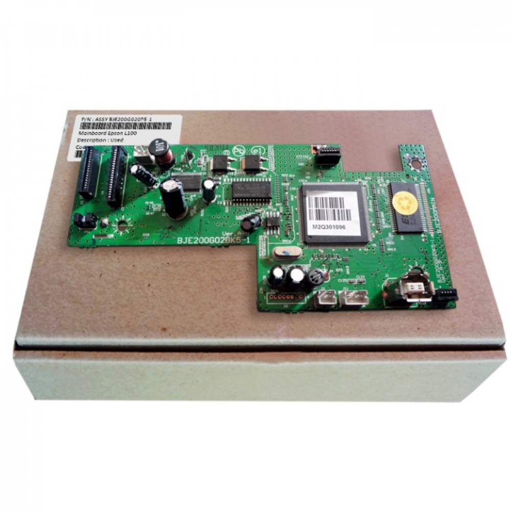 Board Printer Epson L100 Used, Mainboard Epson L100 Used, Motheboard Epson L100 Part Number Assy BJE200G02AK5-1