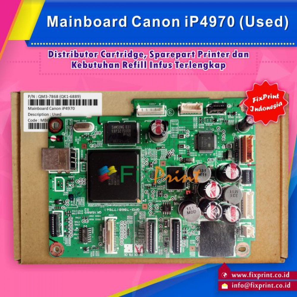 Board Printer Canon iP4970 Used, Mainboard Canon ip4970 Used, Motherboard Canon 4970
