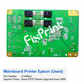 Board Printer Epson R270 Chipless Upgrade L800 Used, Mainboard Printer Epson R270 Chipless Used, Motherboard R270 Chipless