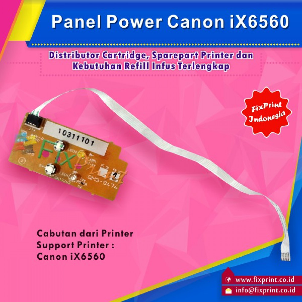 Panel Power Canon iX6560 6560 Used