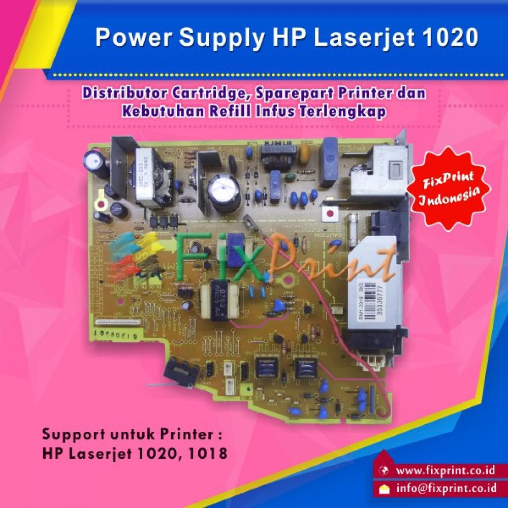 Power Supply HP Laserjet 1020 1018 Canon LBP2900 LBP3000 DC Controller Used, Power Board Part Number RM12316000